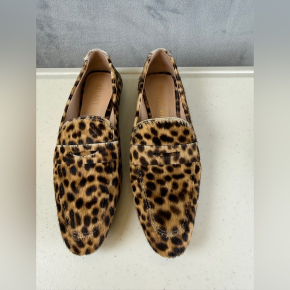Stuart Weitzman Womens Loafers Size 6.5 Calf Hair Palmer Bold Shoes - Picture 3 of 9